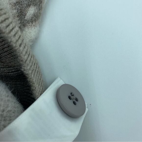 Cupcakes & Cashmere Sweater XS Eyelash Geo Boyfriend Cardigan Oversized - Picture 7 of 8